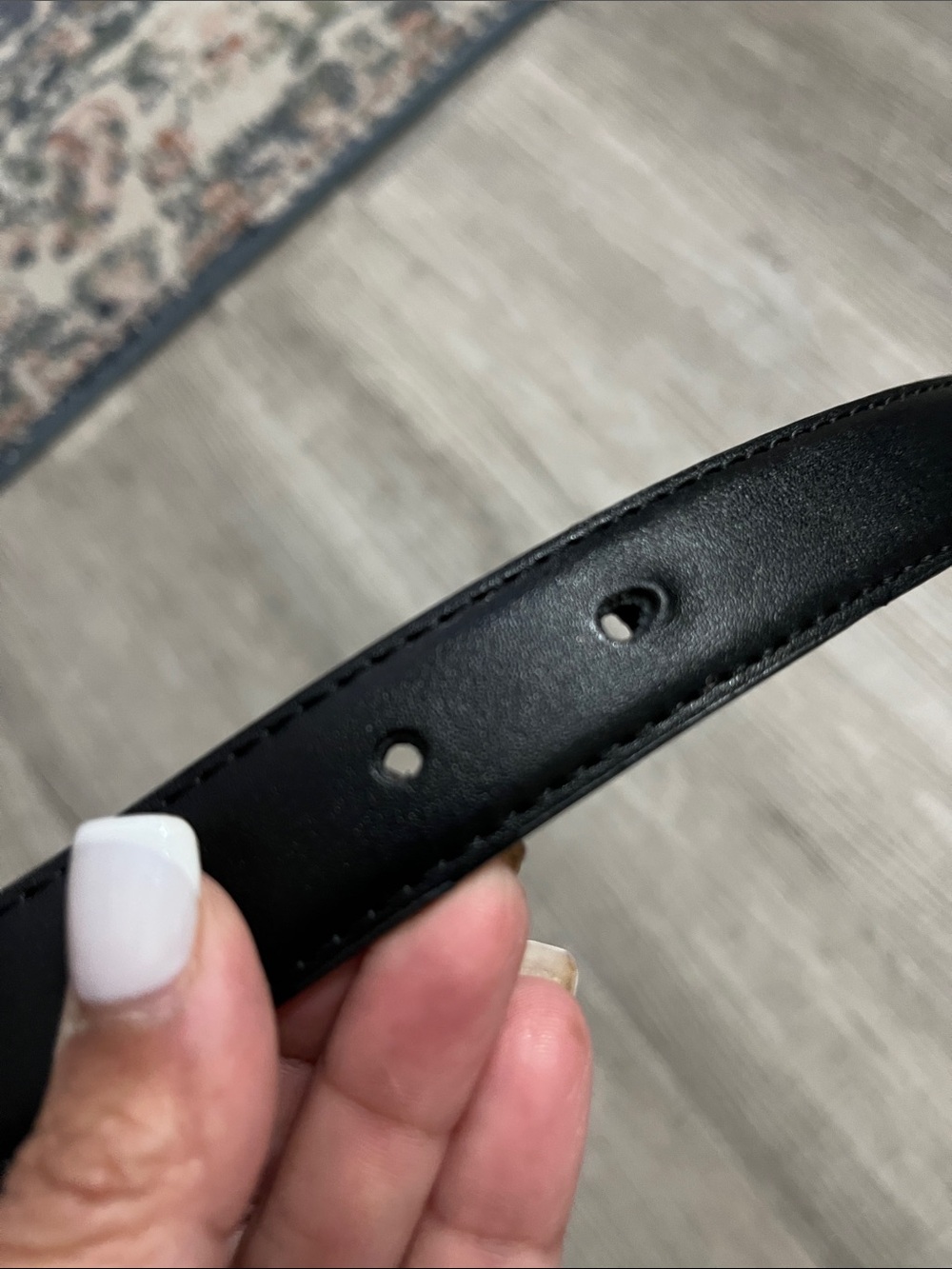 Carolina Herrera Black Leather Belt - Picture 4 of 5